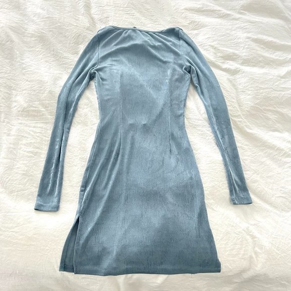 Montana Mini Dress Dusty Blue - Picture 6 of 8